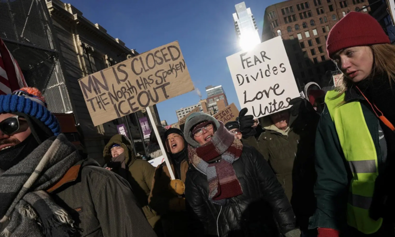 Protestas nacionales contra ICE                            Rechazo a violencia migratoria