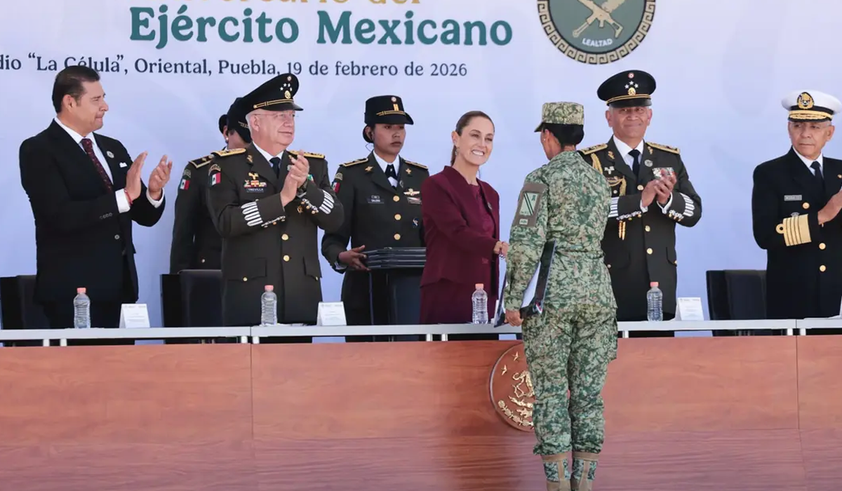 Sheinbaum destaca rol militar                              Ejército, garante de soberanía nacional
