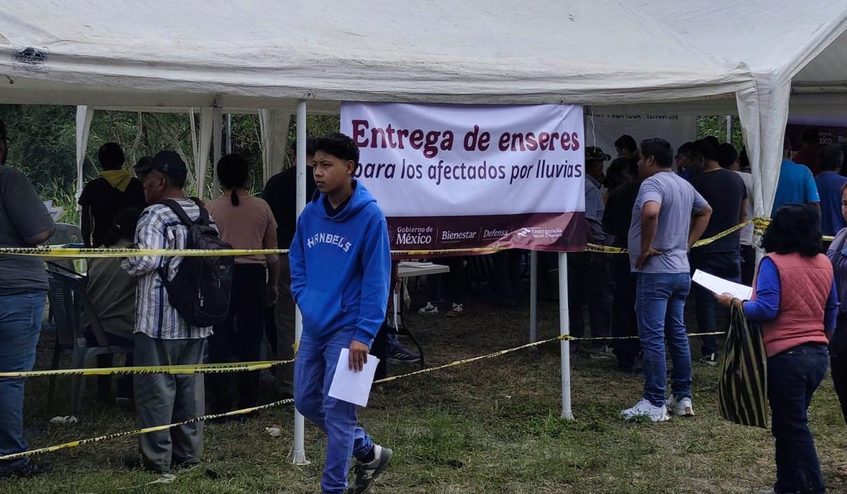 Avanza entrega de enseres por lluvias                 Más de ocho mil apoyos distribuidos