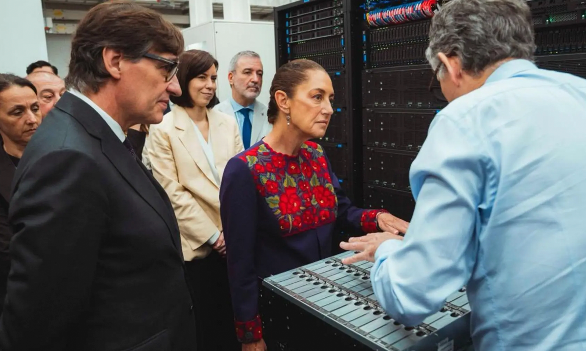 Sheinbaum visita centro de supercomputación México fortalece cooperación científica con España