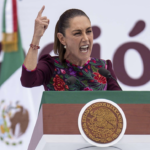 Sheinbaum presume avance en paz                      México logra histórica mejora en seguridad