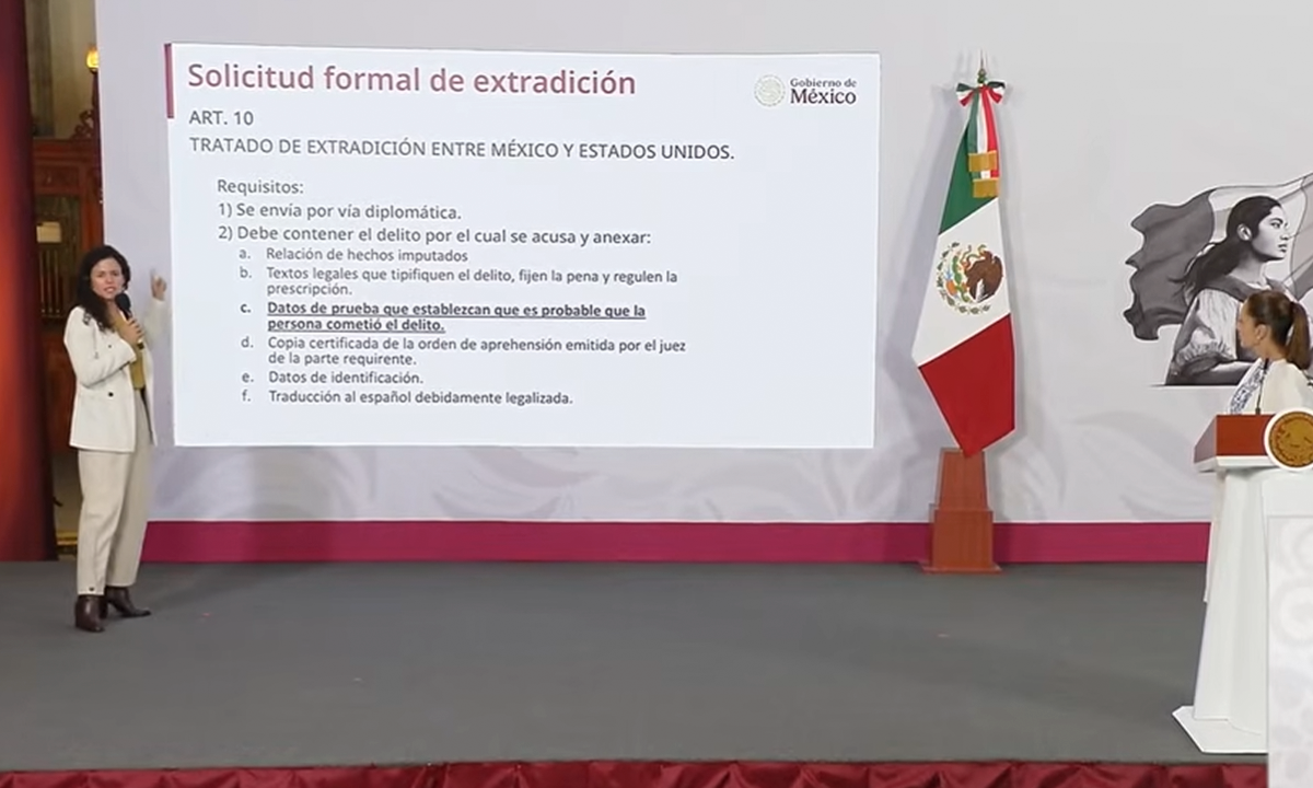Aclaran proceso de extradición en México Distinguen solicitud formal y detención provisional