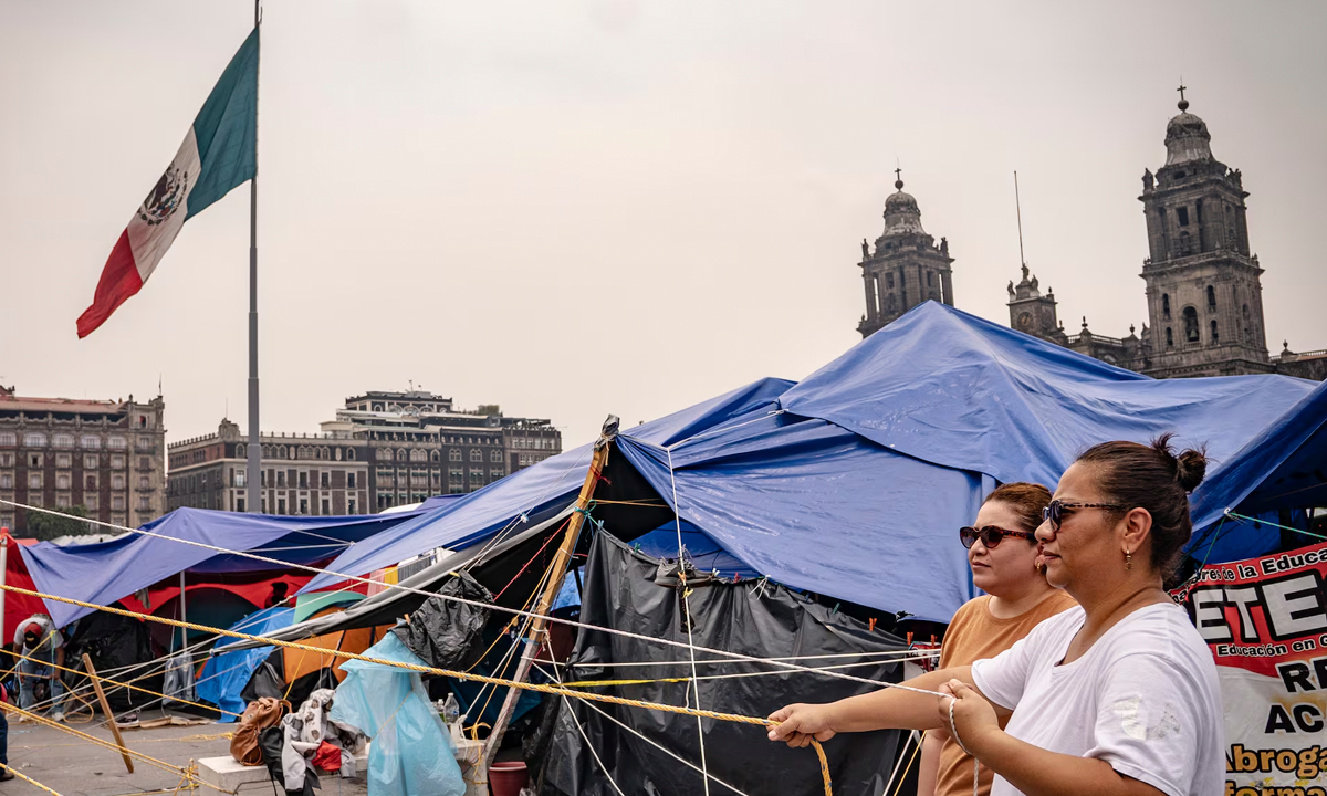 CNTE mantendrá la huelga Maestros rechazan concluir movilización
