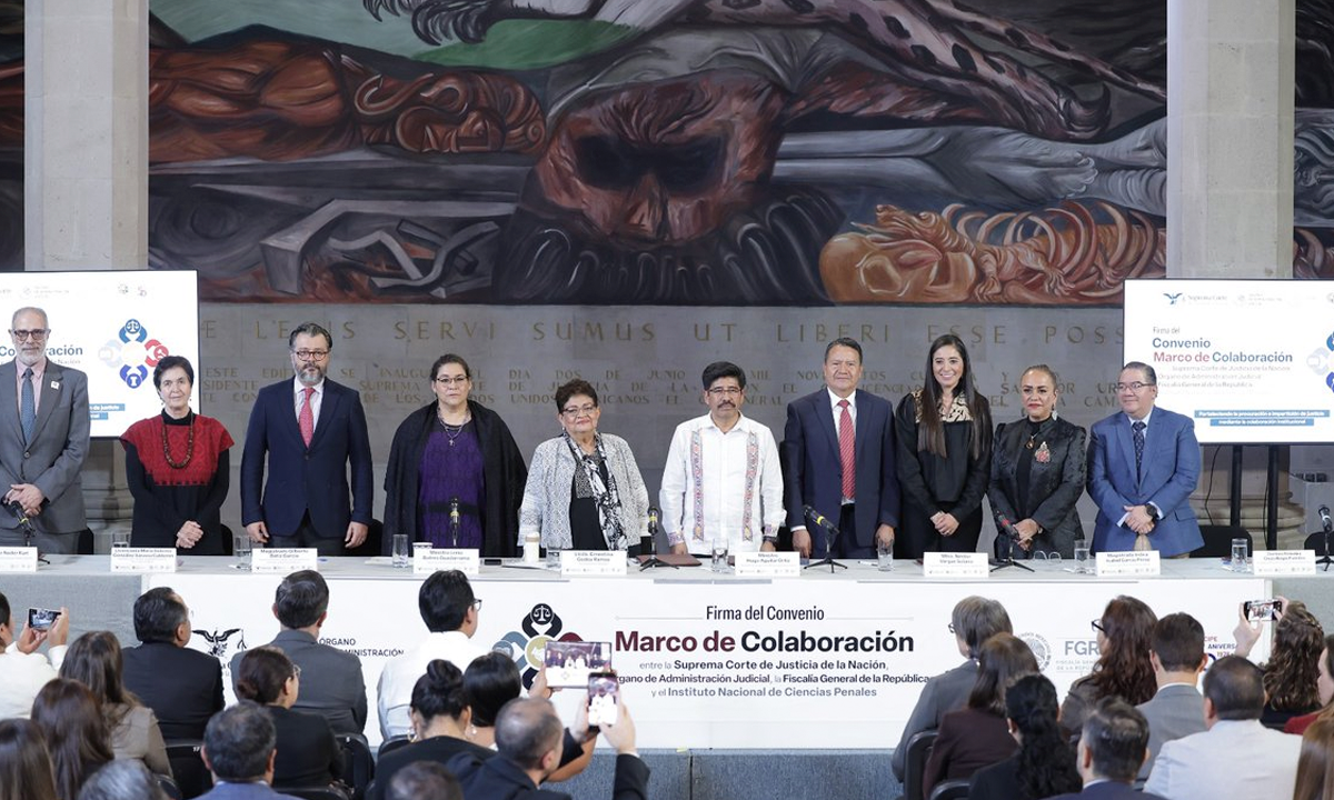 PJF y FGR colaborarán Convenio fortalece capacitación en justicia penal
