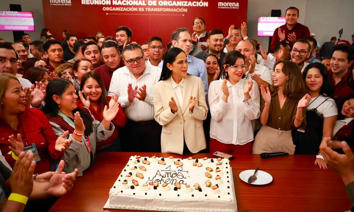 Morena cumple 12 años Partido destaca legado de transformación nacional