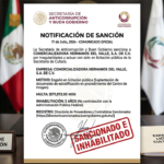 Sancionan empresa por irregularidades Imponen multa e inhabilitación por contratación pública
