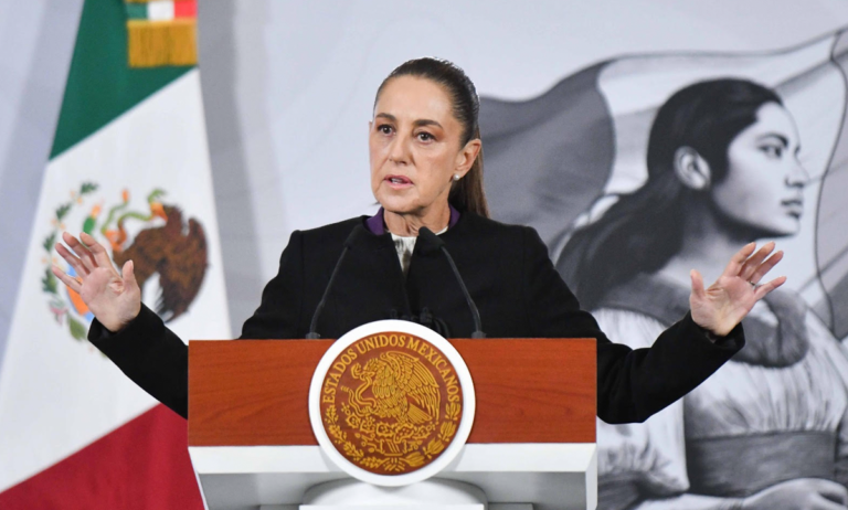 Sheinbaum rechaza intervención cuestiona supuesta encuesta