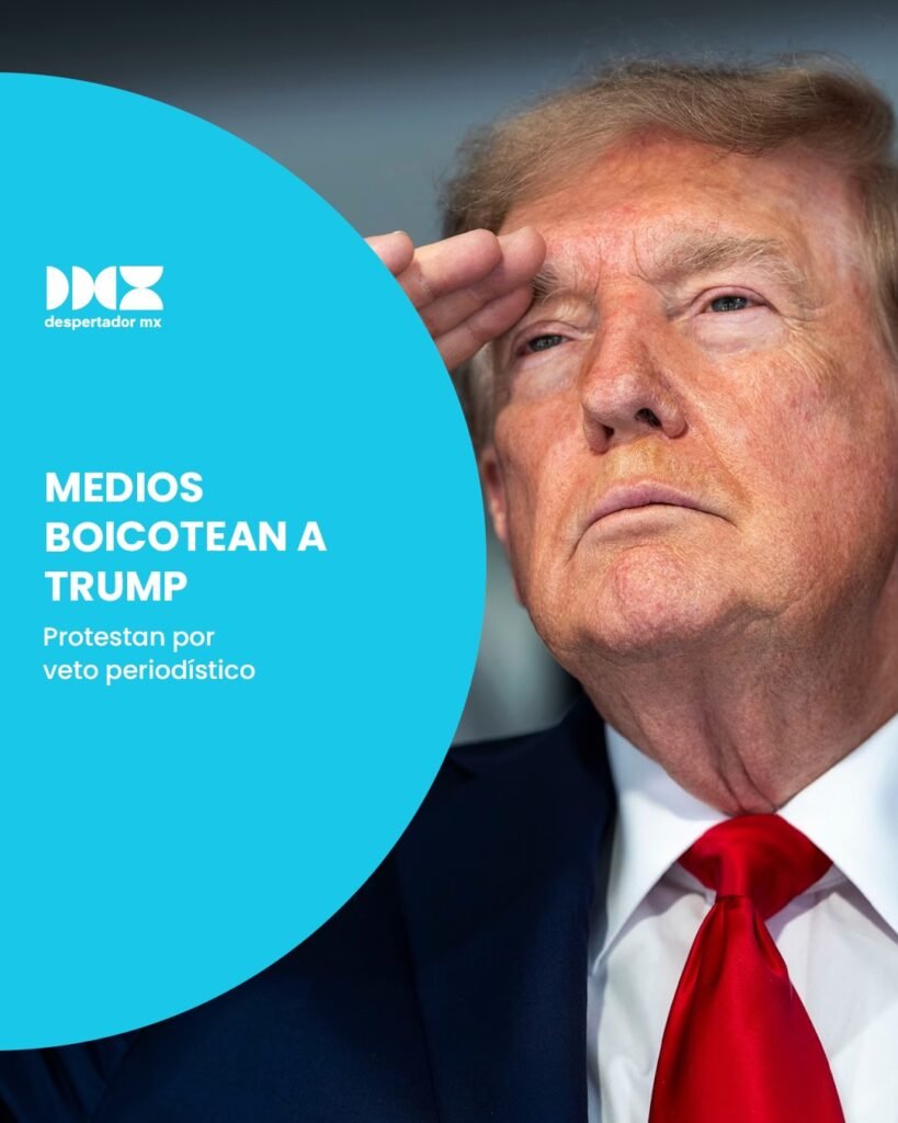 Medios boicotean a Trump
