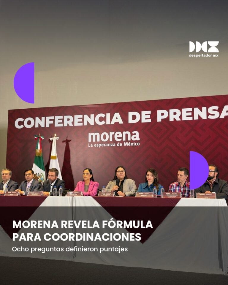 Morena revela fórmula para coordinaciones