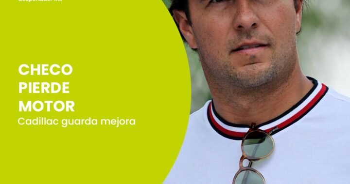 Checo pierde motor