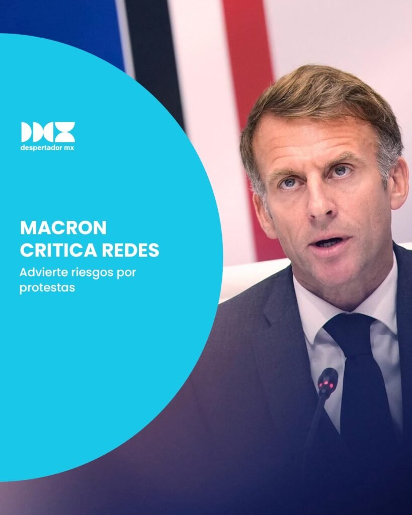 Macron critica redes